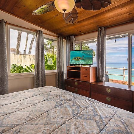 Hawaii Oceanfront Beach House Paradise On The Beach Family Activities Халейва Экстерьер фото
